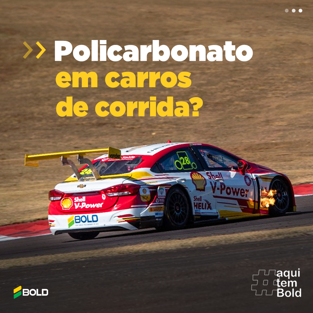 Policarbonato em carros de corrida? - Bold