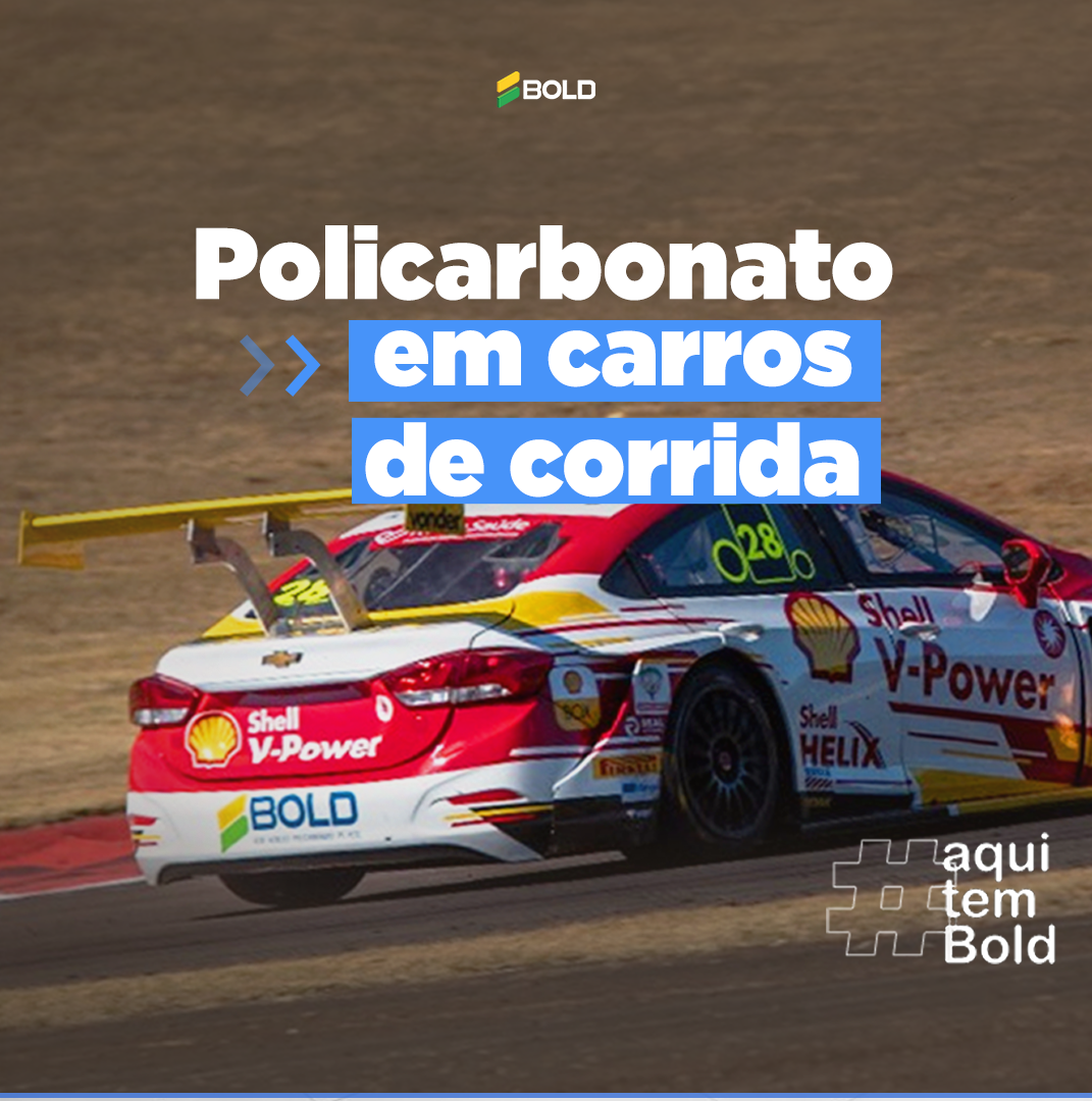 Policarbonato em carros de corrida? - Bold