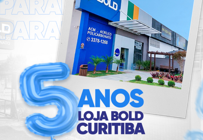 Parabéns Loja Bold Curitiba!