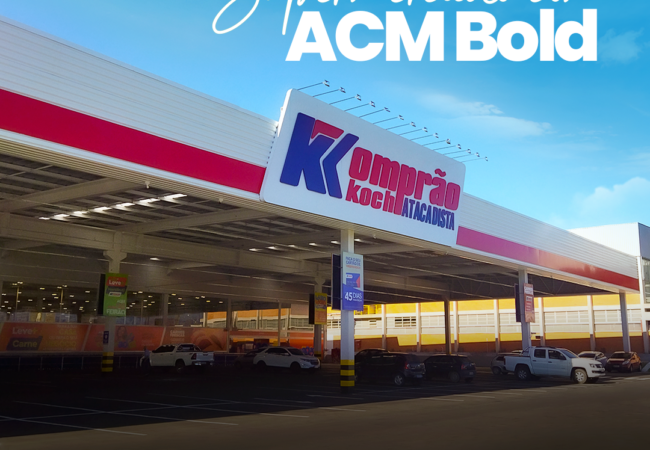 Supermercado Komprão com ACM Bold!