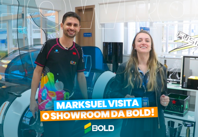Marksuel visita o showroom da Bold!