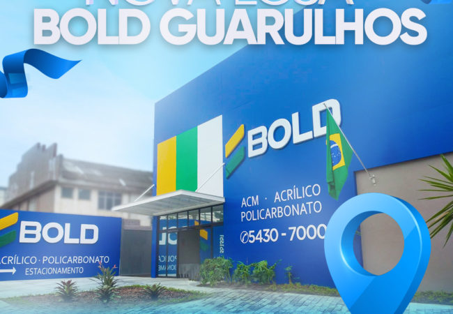 É HOJE! Inauguração da nova loja Bold em Guarulhos - São Paulo!