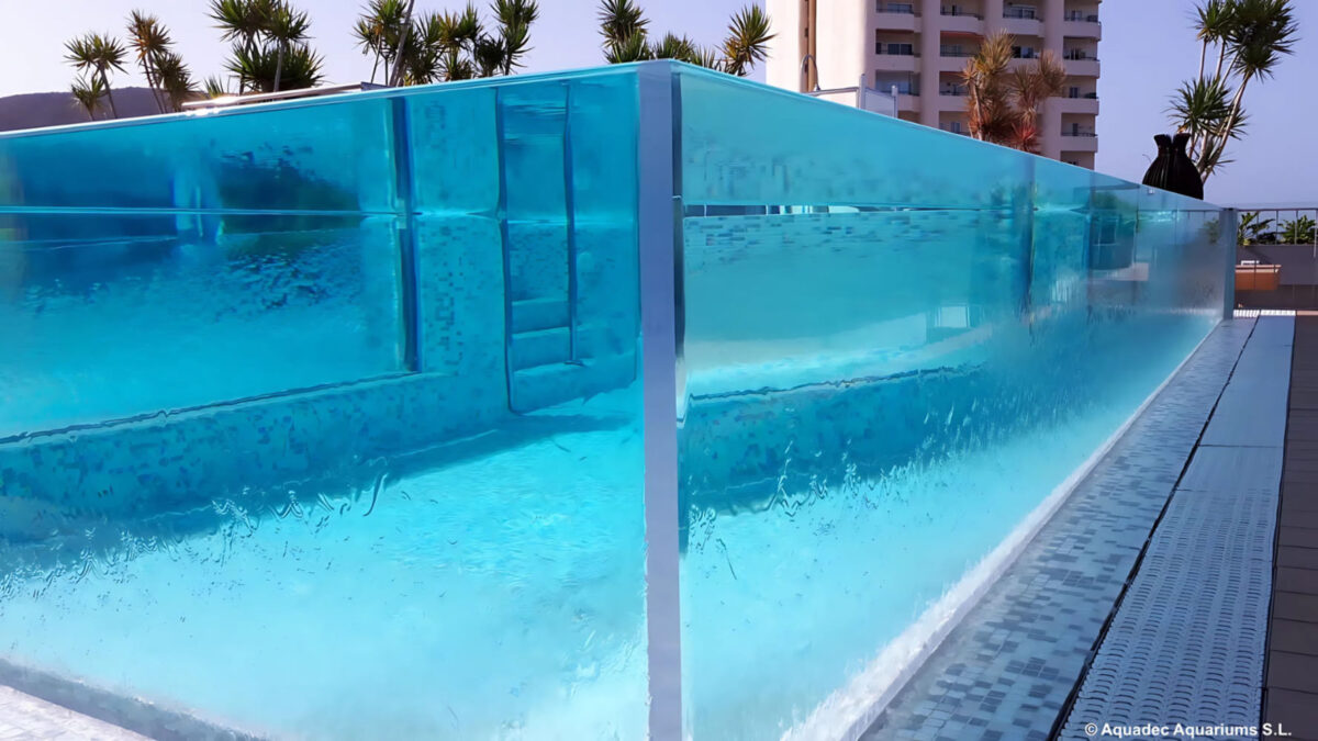 Piscinas panorâmicas e borda infinita